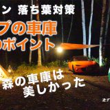【秋キャンプ】DDタープの車庫でロドキャン落ち葉対策3つのポイント