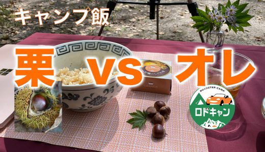 【キャンプ飯】栗vsオレ簡単レシピ〜戦いに勝って？食べたら旨かった件がこちらです